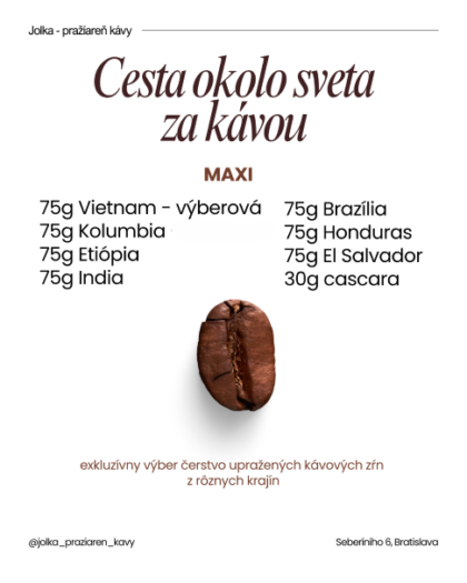 Cesta okolo sveta za kávou MAXI